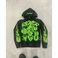 thumbnail image 1 of American graphical Print Hoodies sweatshirt Plush Pullover Harajuku Vintage Y2K streetwear high street tracksuit men clothing, 1 of 5