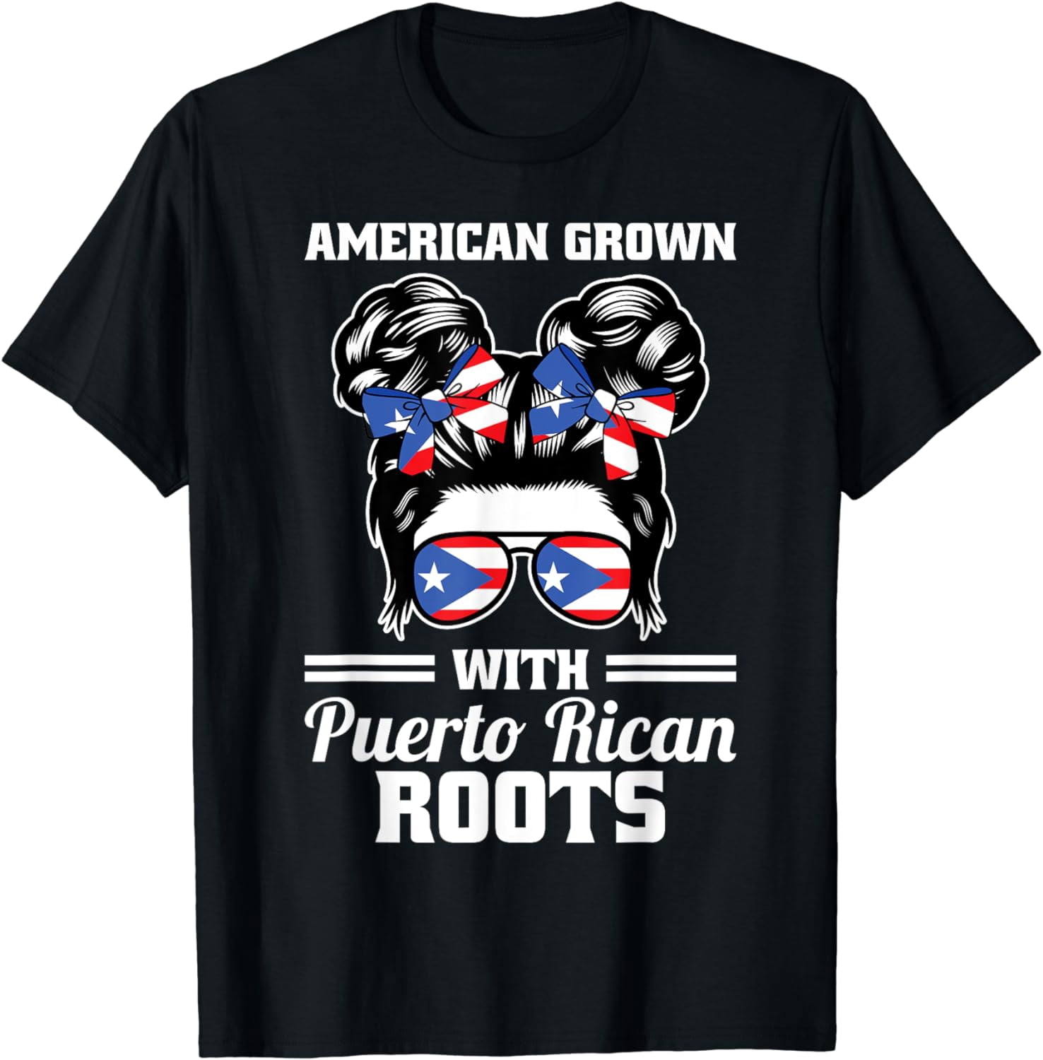 American grown with Puerto rican roots Puerto rican roots T-Shirt ...