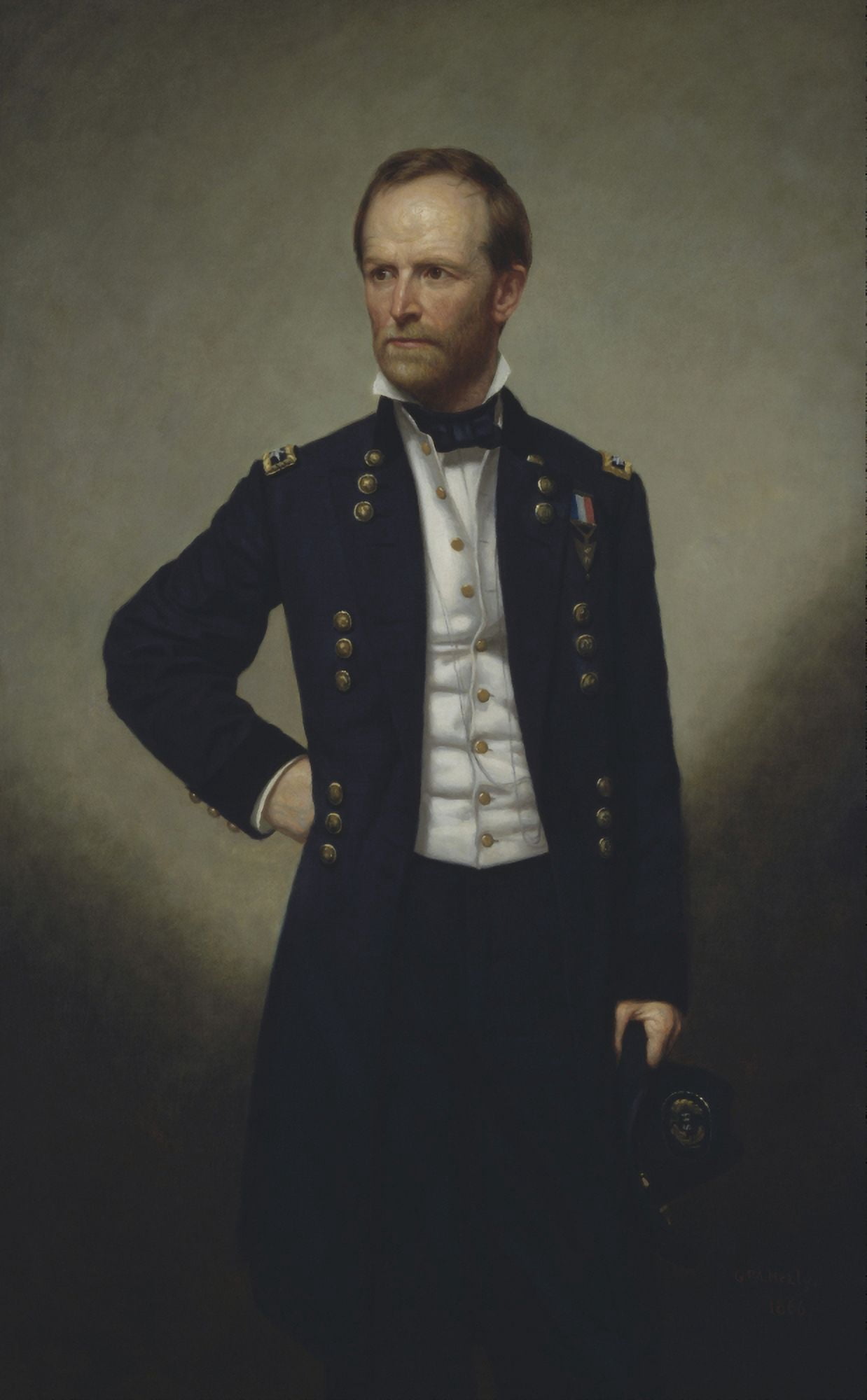 American history painting of Civil War General William Sherman Canvas Art - John ParrotStocktrek Images (22 x 35)