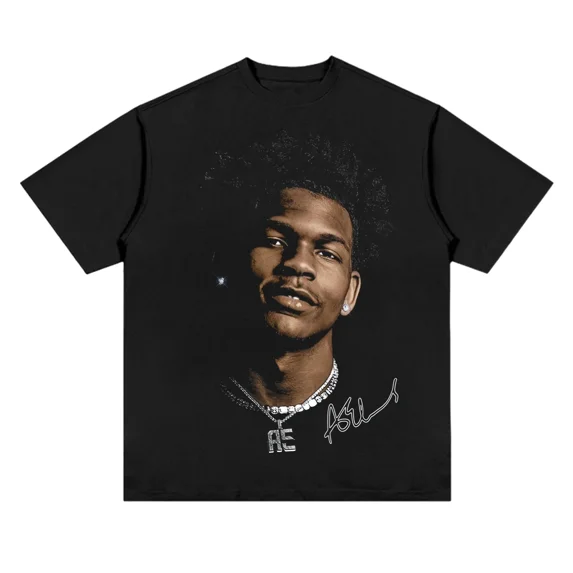American professional basketball star pattern printed T-shirt trend casual loose 100% cotton round neck short-sleeved T-shirt