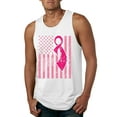 thumbnail image 1 of AmericanFlag Awareness Mens Graphic Tank Top, White, Large, 1 of 3
