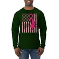 thumbnail image 1 of AmericanFlag Awareness Mens Long Sleeve Shirt, Forest Green, Medium, 1 of 3
