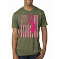 thumbnail image 1 of AmericanFlag Awareness Mens Premium Tri Blend T-Shirt, Military Green, Small, 1 of 3