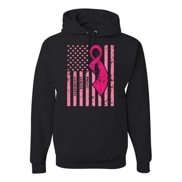 AmericanFlag Awareness Unisex Graphic Hoodie Sweatshirt, Black, Small