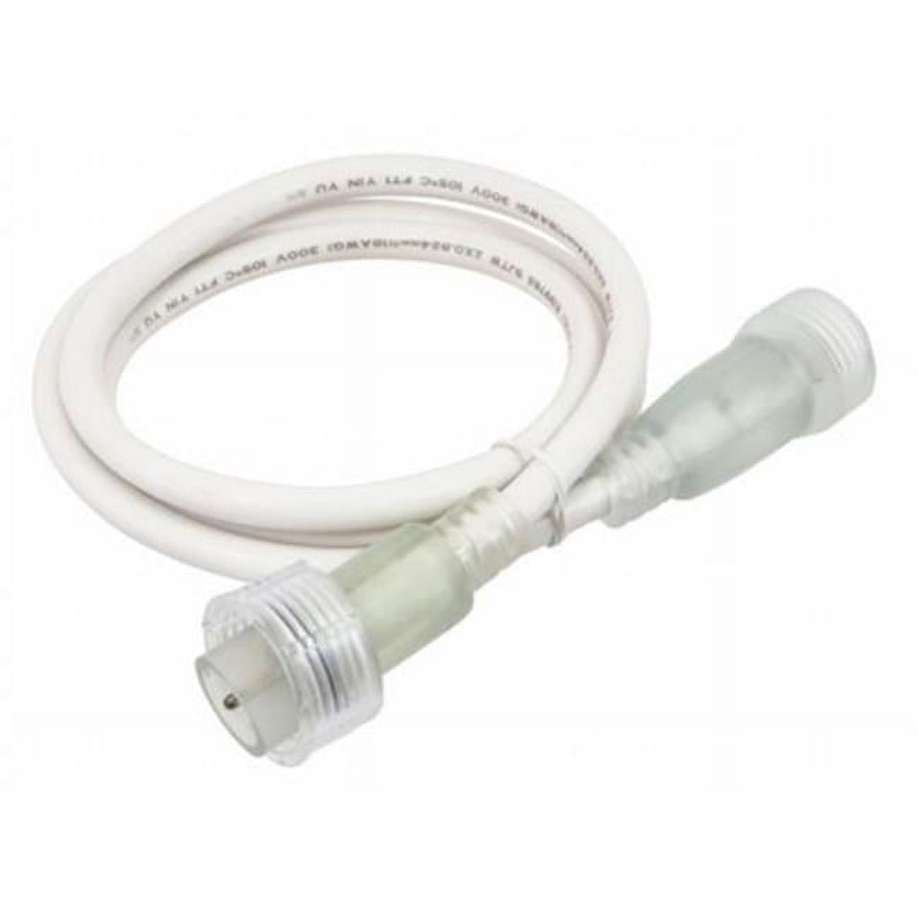 White 3-Foot Hybrid 2 Jumper Cable
