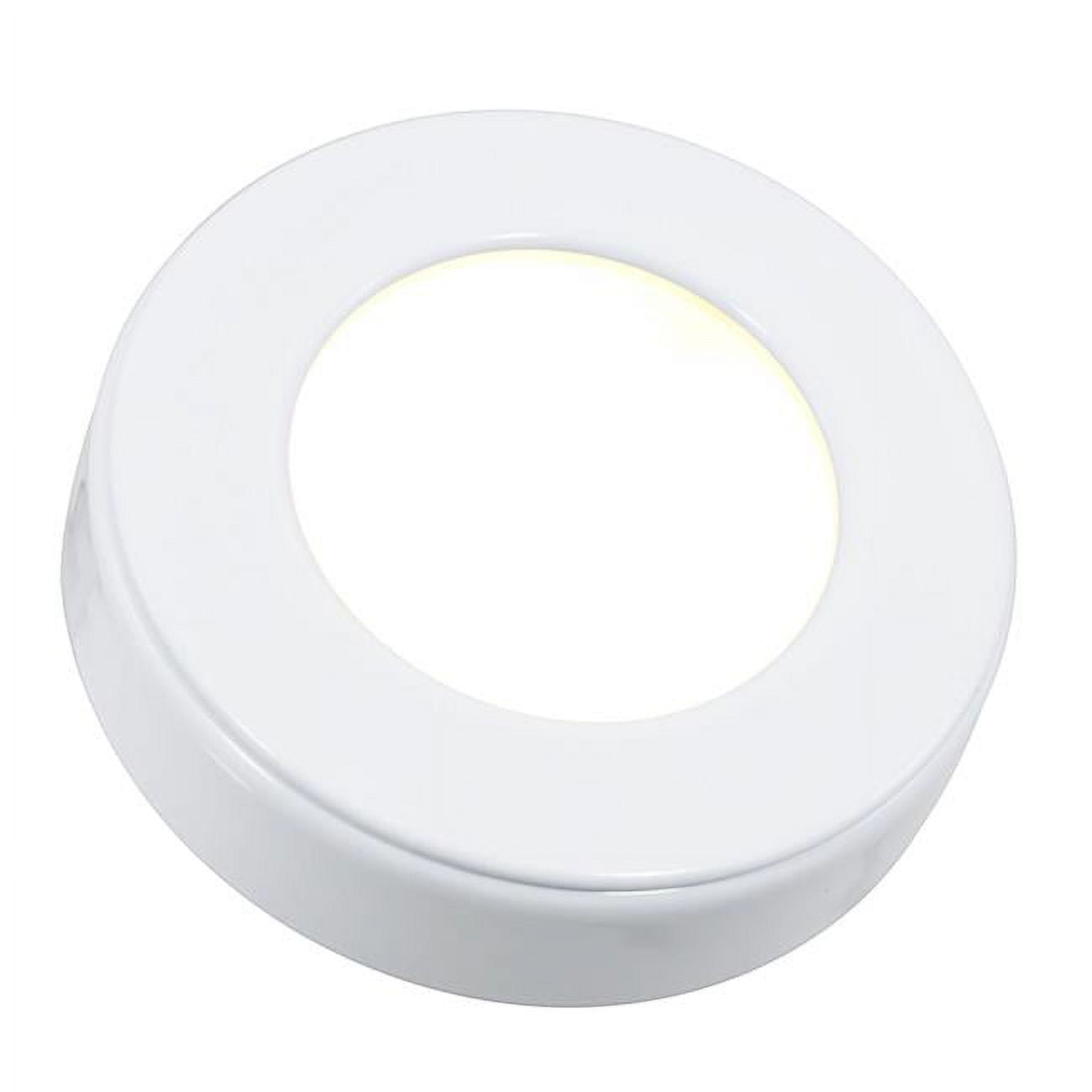 White Dimmable LED Puck Light Kit with Zinc Alloy Housing