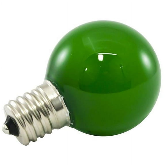 AmericanLighting PG40F-E17-GR Dimmable LED Globe Light Bulbs - Ideal for String Lights, 1 watt - 120 V, Green