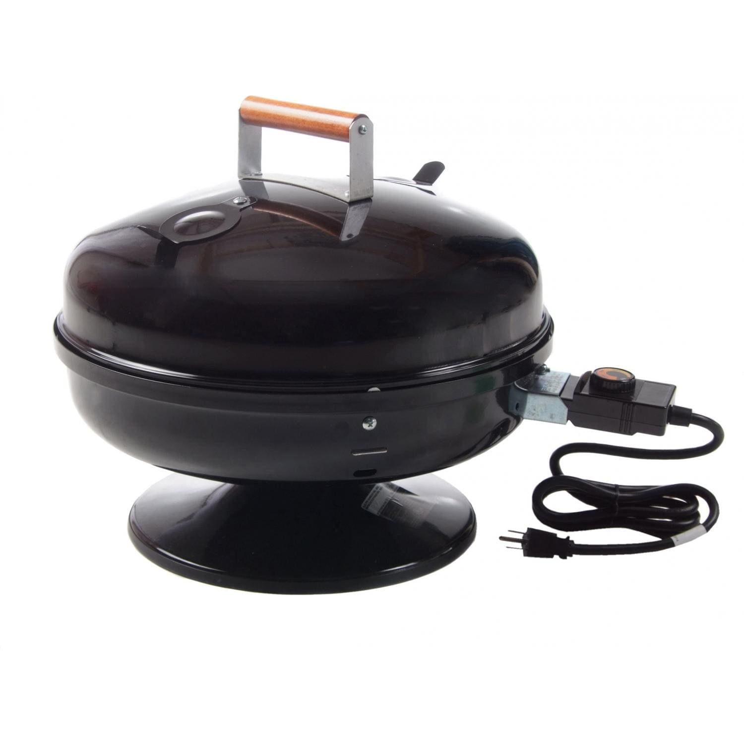 Lock 'N Go Black Electric Portable BBQ Grill with Smoker