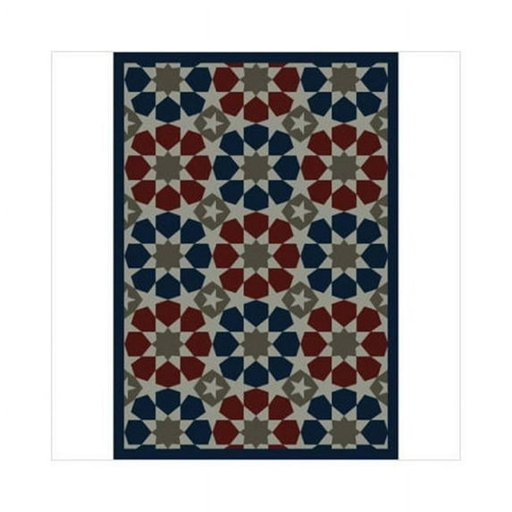Americana 7 ft.8 in. x 10 ft.9 in. WearOn Nylon Machine Tufted- Cut Pile Whimsy Rug