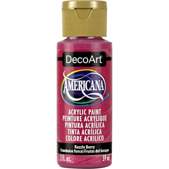 DecoArt Americana Acrylic Paint, 2 oz, Red Color Family, Matte Finish
