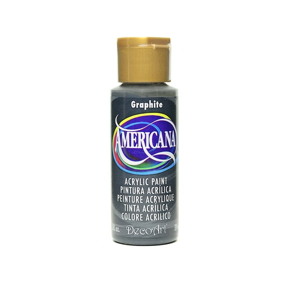 Americana Acrylic Paints graphite, 2 oz. (pack of 8)