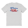 thumbnail image 1 of Americana All American Hottie Graphic Ash Grey Men's Cotton T-Shirt, 1 of 1
