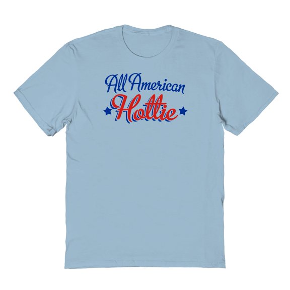 Americana All American Hottie Graphic Light Blue Men's Cotton T-Shirt