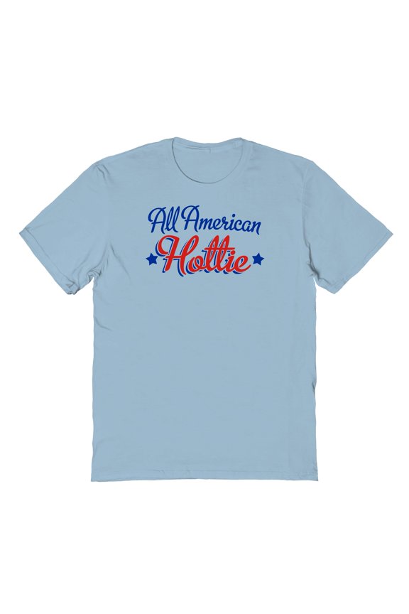 Americana All American Hottie Graphic Light Blue Men's Cotton T-Shirt