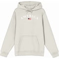 thumbnail image 1 of Americana America Flag Adult Sand Long Sleeve Hoodie-Medium, 1 of 3