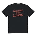 thumbnail image 1 of Americana America Is For Lovers Graphic Black Men's Cotton T-Shirt, 1 of 1