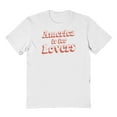 thumbnail image 1 of Americana America Is For Lovers Graphic White Men's Cotton T-Shirt, 1 of 1