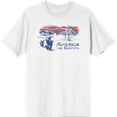 thumbnail image 1 of Americana America The Beautiful Adult Short Sleeve Tee-3XL-White, 1 of 3