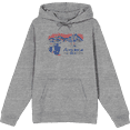 thumbnail image 1 of Americana America The Beautiful Long Sleeve Adult Hooded Sweatshirt-Medium-Heather Gray, 1 of 3
