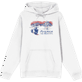 thumbnail image 1 of Americana America The Beautiful Long Sleeve Adult Hooded Sweatshirt-XS-White, 1 of 3