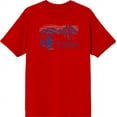 thumbnail image 1 of Americana America The Beautiful Men's Red Crew Neck Short Sleeve Tee-Large, 1 of 2
