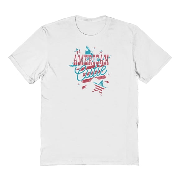 Americana American Cutie Graphic White Men's Cotton T-Shirt