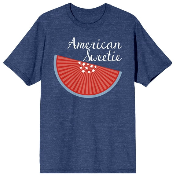 Americana American Sweetie Men's Navy Heather T-shirt-Medium