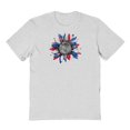 thumbnail image 1 of Americana Americana Sunflower Graphic Ash Grey Men's Cotton T-Shirt, 1 of 1