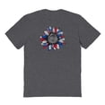thumbnail image 1 of Americana Americana Sunflower Graphic Dark Heather Men's Cotton T-Shirt, 1 of 1