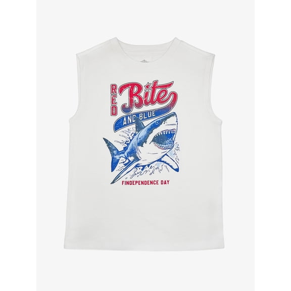 Fourth of July Patriotic Americana Boys Printed Tank Top from Way To Celebrate, Sizes 4-18
