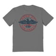thumbnail image 1 of Americana Brave Badge Graphic Charcoal Men's Cotton T-Shirt, 1 of 1