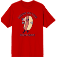 thumbnail image 1 of Americana Bring On The Hotdogs Crew Neck Short Sleeve Adult T-shirt-XXL-Red, 1 of 3