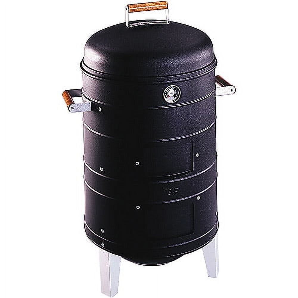 Americana Charcoal Water Smoker with 2 Levels of Cooking - image 1 of 7