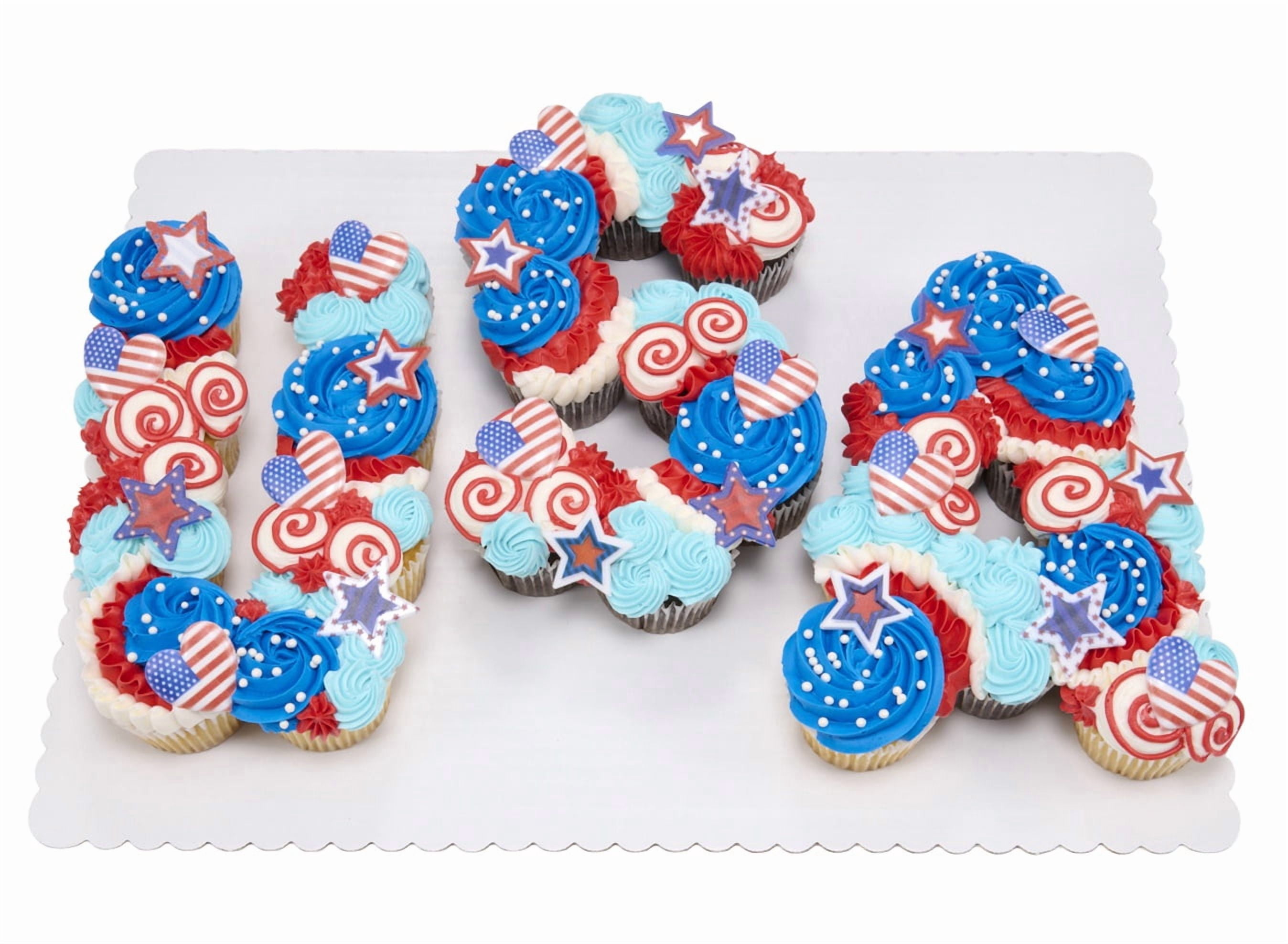 Americana Cupcake Cake