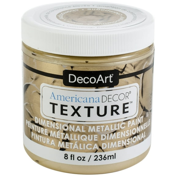 Americana Decor Texture Metallics 8oz-Champagne