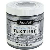 Americana Decor Texture Metallics 8oz-Zinc