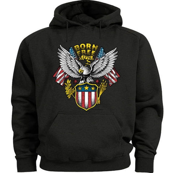Americana Eagle Hoodie Pullover Sweatshirt Clothing