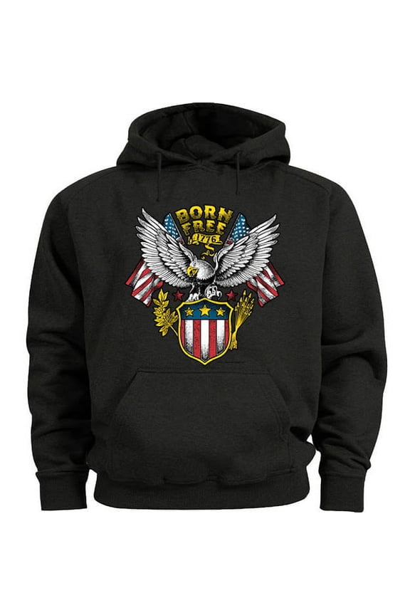 Americana Eagle Hoodie Pullover Sweatshirt Clothing