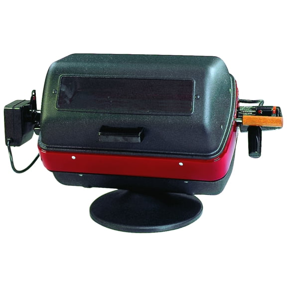 Americana Electric Tabletop Steel Grill with Easy-View Window and Rotisserie