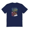thumbnail image 1 of Americana Farm Gal Graphic Navy Men's Cotton T-Shirt, 1 of 1