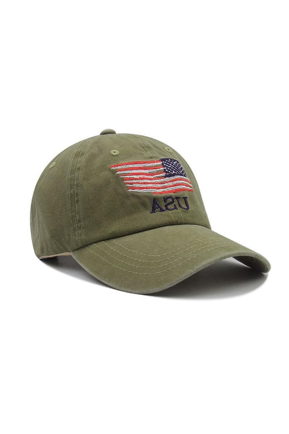 Americana Flag Baseball Cap for Women Men Washed Distressed American Flag Peaked Baseball Cap Unique Fashionable Sun Hat Classic Breathable Washed Cap Stars and Stripes Hat Vintage Hat