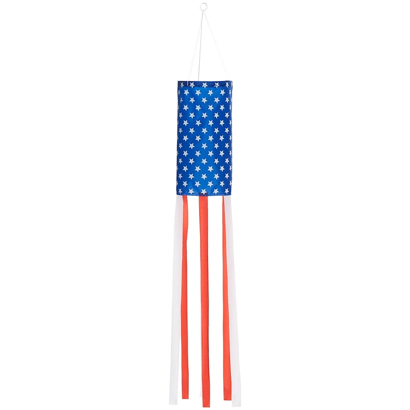 Americana Patriotic Polyester Flag Windsock for Outdoor Decor