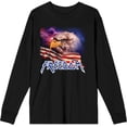 thumbnail image 1 of Americana Freedom Eagle Adult Black Crew Neck Long Sleeve Tee-Medium, 1 of 3