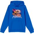 thumbnail image 1 of Americana Freedom Eagle Adult Blue Long Sleeve Hoodie-Large, 1 of 3