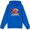 thumbnail image 1 of Americana Freedom Eagle  Adult Blue Long Sleeve Hoodie-XL, 1 of 3