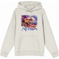 thumbnail image 1 of Americana Freedom Eagle Adult Sand Long Sleeve Hoodie-XXL, 1 of 3