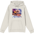 thumbnail image 1 of Americana Freedom Eagle Adult Sand Long Sleeve Hoodie-XXL, 1 of 3