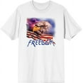 thumbnail image 1 of Americana Freedom Eagle Men's White Crew Neck Short Sleeve Tee-Small, 1 of 2