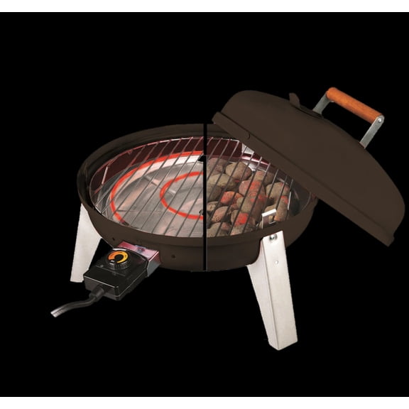 Americana Grills Wherever Grill, 2-in-1 Electric Charcoal 1500W Outdoor Cooker, Blue