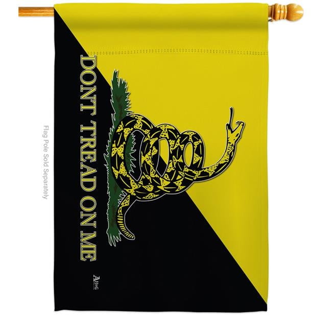 Gadsden Anarcho Capitalist Historic Double-Sided House Flag